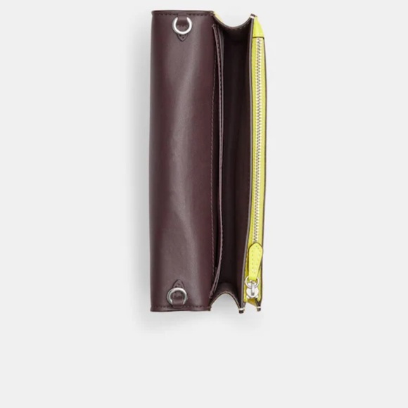 Anna Foldover Clutch Crossbody In Colorblock Signature Canvas - Picture 6 of 13